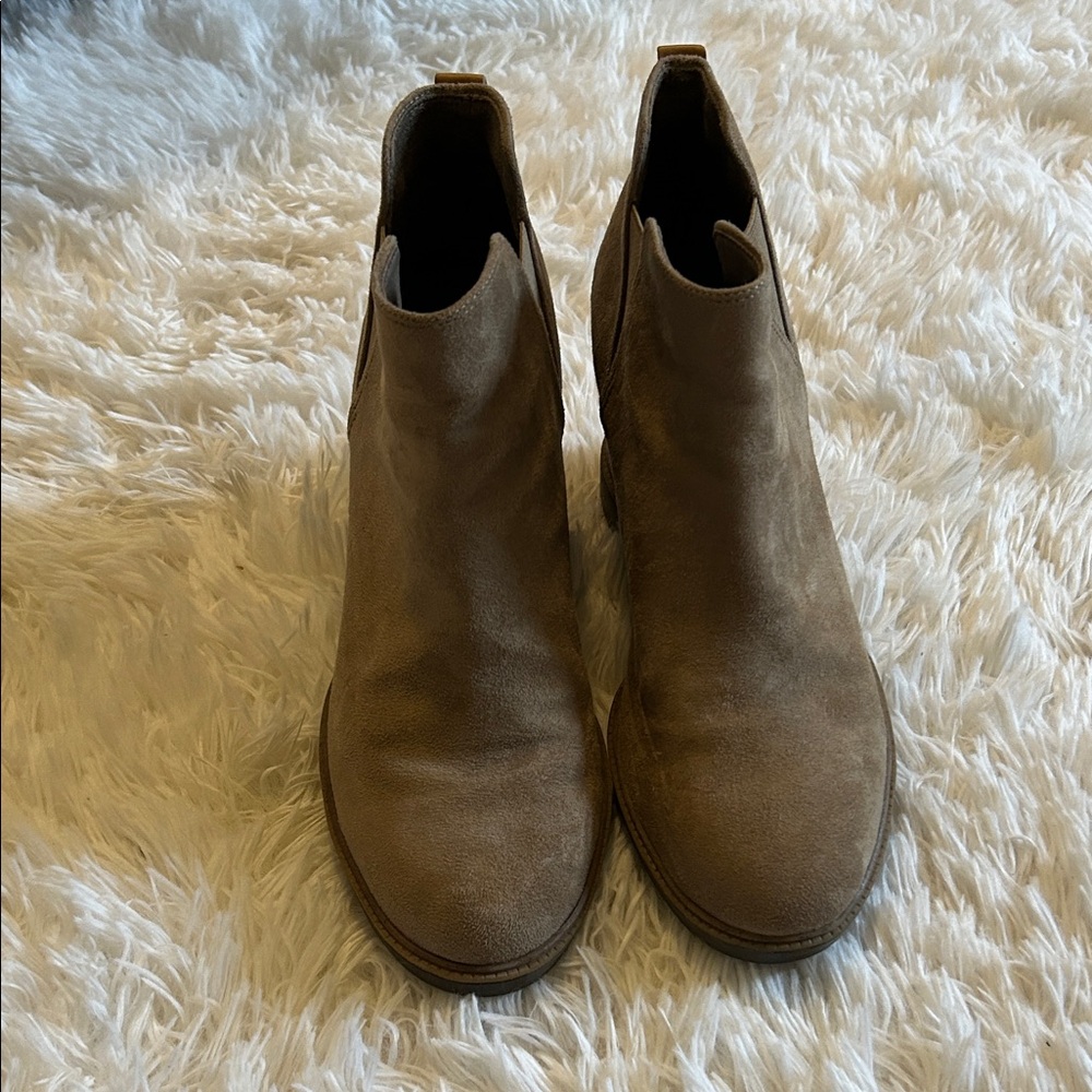 Dr. Scholls Tan Wedge Booties